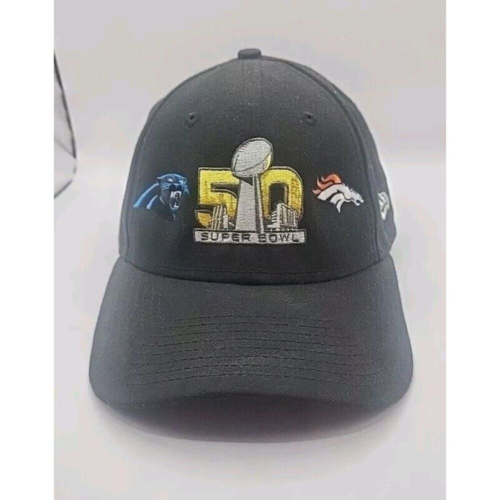 Denver Broncos Carolina Panthers Cap‎ Snapback Black Super Bowl Football Men